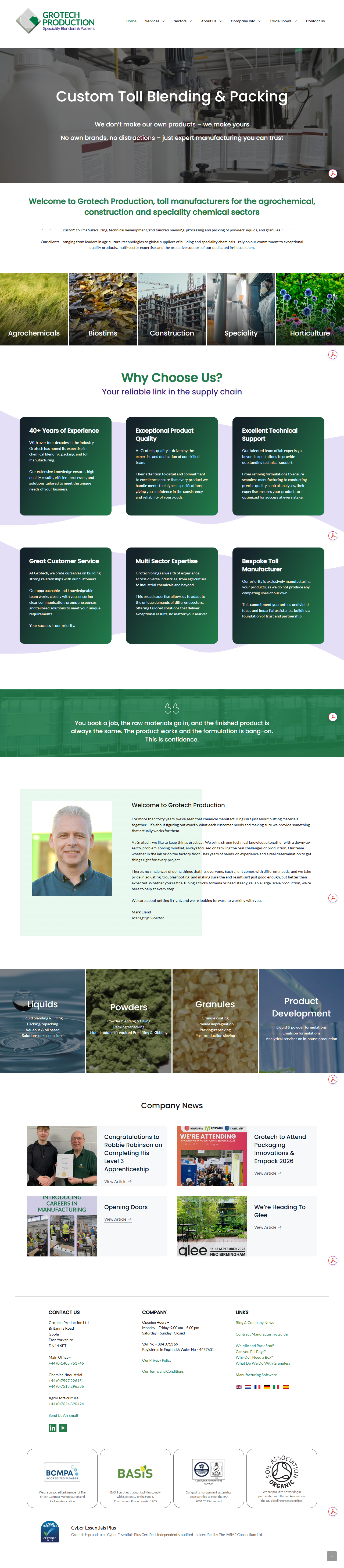 Grotech website